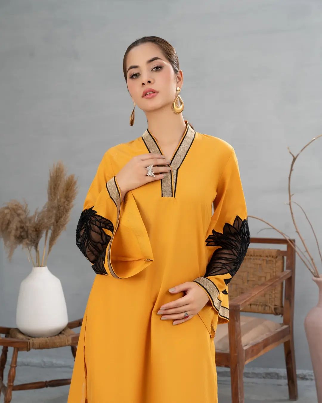 Co-Ords EMBROIDERY 2-PC Premium Linen (Stitched)